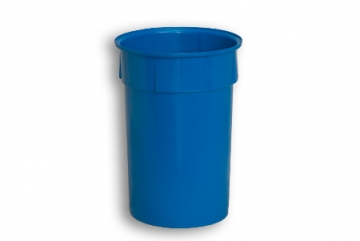 Blue Solid Plastic Nesting Round Bin 