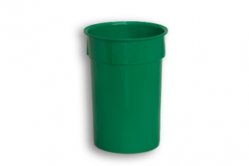 Green Solid Plastic Nesting Round Bin 