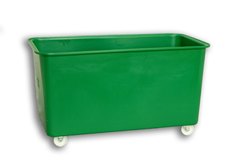 Green Solid Plastic Rectangular Nesting Truck