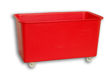 Red Solid Plastic Rectangular Nesting Truck