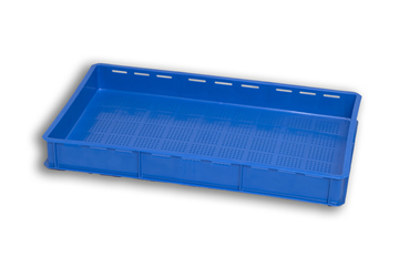 Blue Ventilated Plastic Stacking Tray