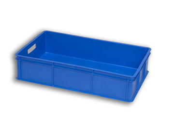 Blue Solid Plastic Stacking Tray
