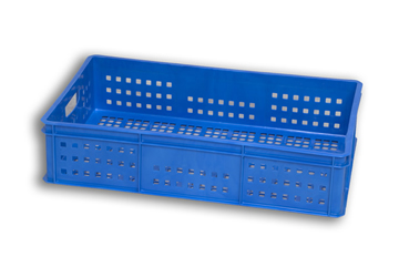 Blue Ventilated Plastic Stacking Tray