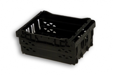 Black Ventilated Plastic Stack Nest Half Food And Retail Tray