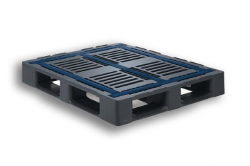 Grey Heavy Duty Anti-Slip Stackable Plastic Standard Pallet