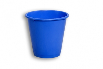 Blue Solid Plastic Nesting Round Bin  