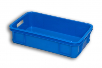 Blue Solid Plastic Stacking Tray