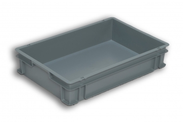 Grey Solid Plastic Stacking Box