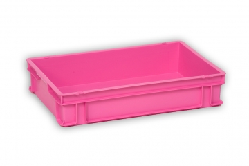 Pink Solid Plastic Stacking Box 