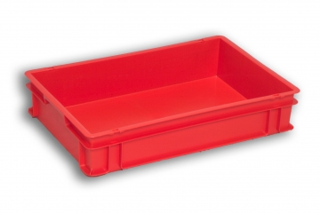 Red Solid Plastic Stacking Box
