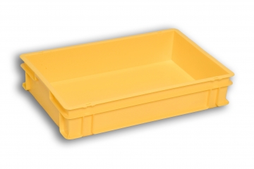 Yellow Solid Plastic Stacking Box