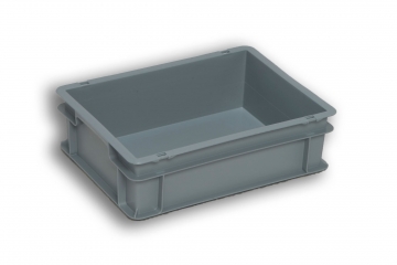 Grey Solid Plastic Stacking Box 