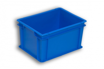 Blue Solid Plastic Stacking Box 