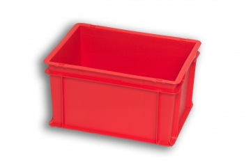 Red Solid Plastic Stacking Box