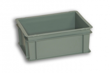 Grey Solid Plastic Stacking Box 