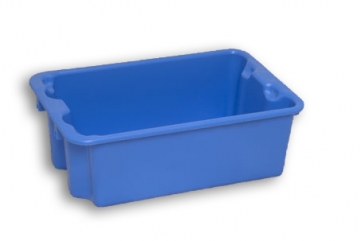 Blue Solid Plastic Stack Nest Box 