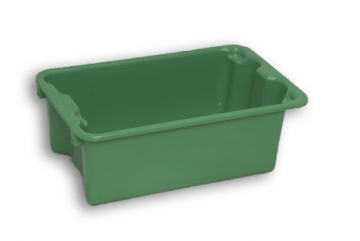 Green Solid Plastic Stack Nest Box