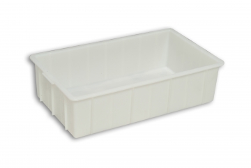 Natural Solid Plastic Stacking Tray 