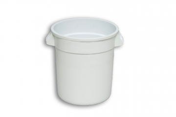 Natural Solid Plastic Nesting Bin with Handles