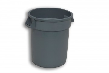 Grey Solid Plastic Nesting Bin with Handles