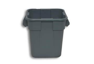 Grey Solid Plastic Rectangular Bin