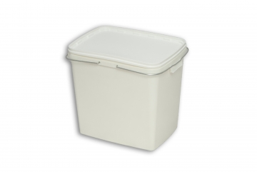Natural Solid Plastic Rectangular Stack Nest Airtight Container