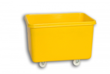 Yellow Solid Plastic Rectangular Nesting Truck