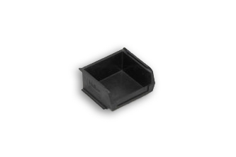 Black Solid Plastic Electro-Conductive Stacking Box