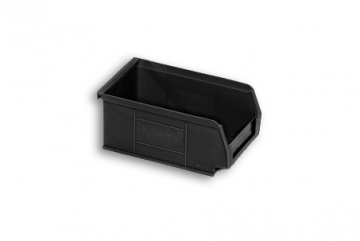 Black Solid Plastic Electro-Conductive Stacking Box