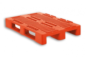 Orange Stacking Plastic Fish Box Euro Pallet 