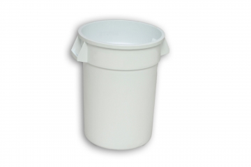 Natural Solid Plastic Nesting Bin with Handles
