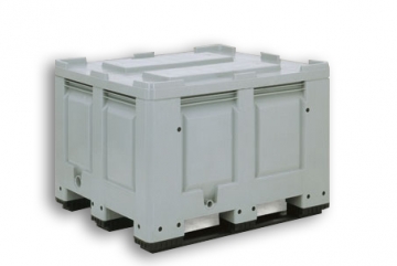 Grey Solid Plastic Stacking Pallet Tank Box