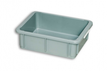 Grey Solid Plastic Stacking Tray 