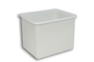 Natural Solid Plastic Rectangular Stacking Tank 