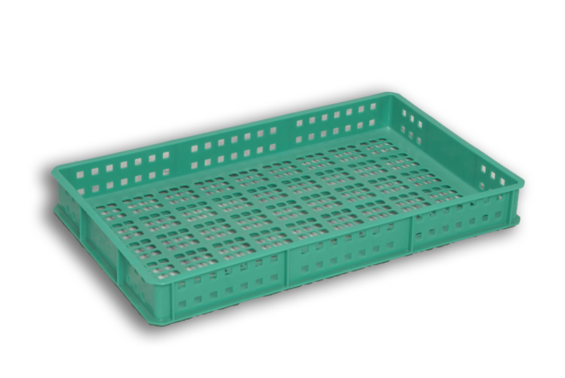 ventilated plastic stacking tray crates trays stackable stack