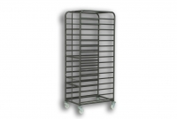 Metal Steel Mobile Trolley for Plastic Trays