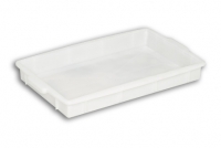Natural Solid Plastic Stacking Tray 