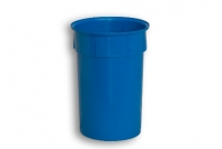Blue Solid Plastic Nesting Round Bin 