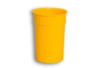 Yellow Solid Plastic Nesting Round Bin 