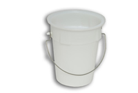Natural Solid Nesting Plastic Bucket With Handle