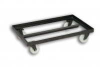 Grey Steel Metal Stacking Roller Dolly 