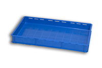 Blue Ventilated Plastic Stacking Tray