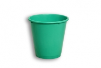 Green Solid Plastic Nesting Round Bin  