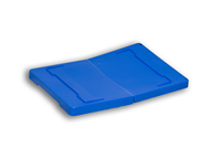 Blue Plastic Hinged Security Lid