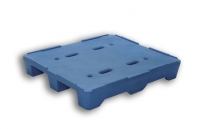 Blue Moulded Plastic Pallet Closed Deck 