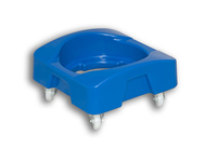 Blue Solid Plastic Mobile Dolly