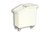 Natural Solid Plastic Rectangular Ingredient Bin Truck