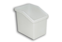 Natural Solid Plastic Rectangular Ingredient Bin 