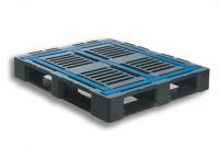 Grey Heavy Duty Recycled Stackable Plastic Pallet