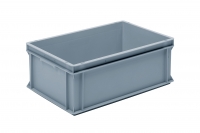 Euro Box - Plastic Solid Grey Stacking Euro Box